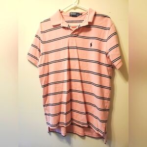 Polo by Ralph Lauren Pink Striped Men's Shirt Large